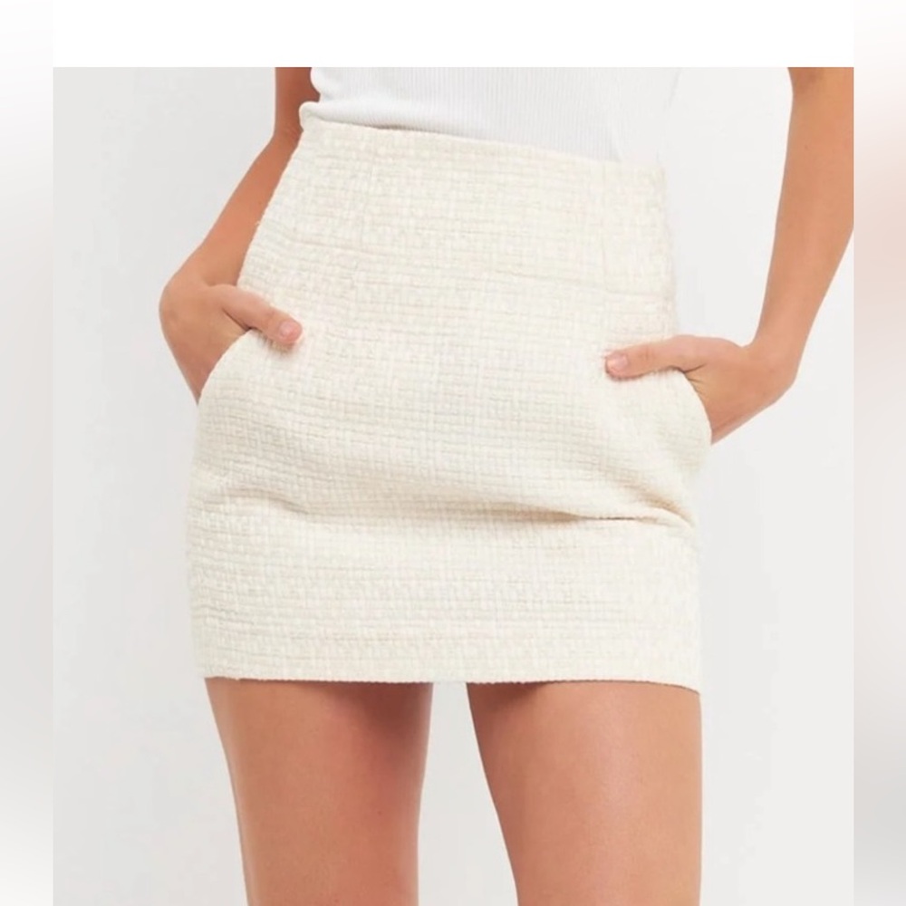 Endlesss Rose Tweed Skirt